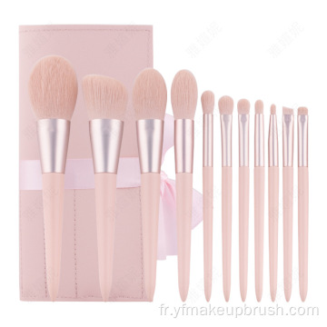 Échantillon gratuit Pink Maquillage Brosse avec sac